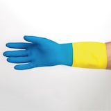 thumbnail of MAPA Alto 405 Flüssigkeitsbeständige Hochleistungs-Hausmeisterhandschuhe Blau und Gelb Medium