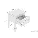 thumbnail of Nachttisch Kiefer massiv Nachtkästchen Bettkommode Nachtschrank mit Schublade 90.20-K14
