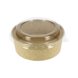 thumbnail of MONOUSO - Papieren Container Kraft met RPET Deksel 550ml Ø14cm (50 stuks)