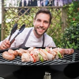 thumbnail of Relaxdays Kugelgrill, tragbar, Ø 37 cm, Picknickgrill für Garten & Park, Holzkohlegrill mit Deckel, Rundgrill, schwarz