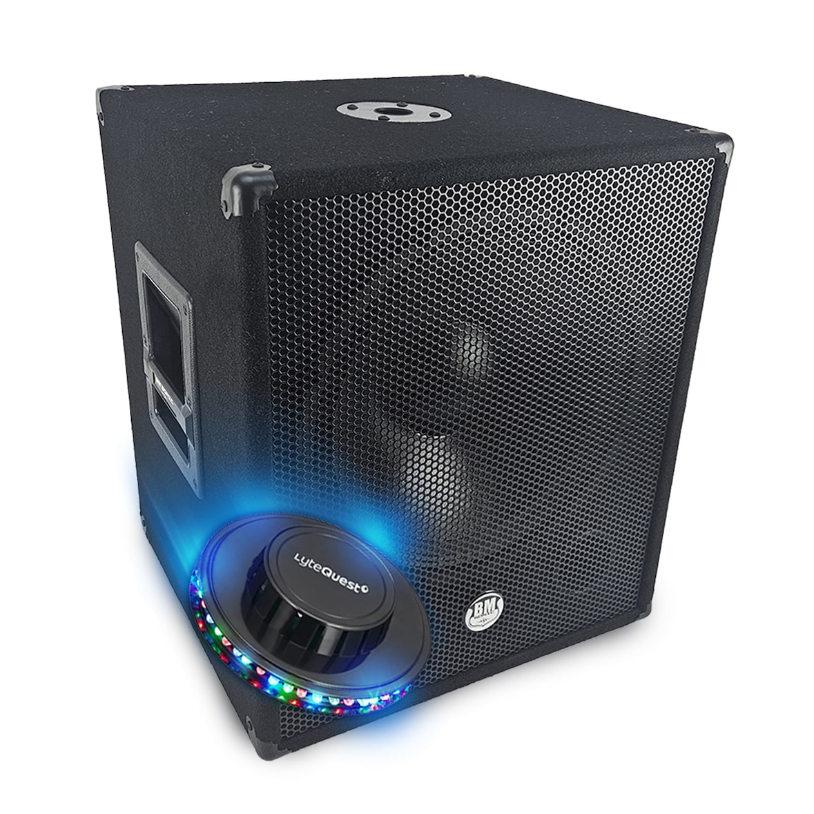 Caisson de basse SUB SONO 15" passif BM SONIC BMS-SUB15-P - 800W Max - Boomer 38cm - Speakon + Jack 6,3 mm + LIGHT LED