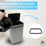 thumbnail of 4cookz® Prullenbak 60 liter Automatisch met Sensor - RVS Prullenbak - Zilver