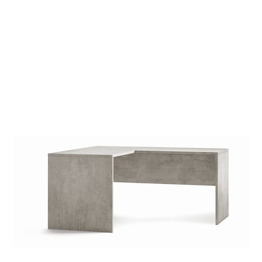 SARMOG SCRIVANIA ANGOLARE SX L160 IN KIT in truciolare nobilitato color cemento