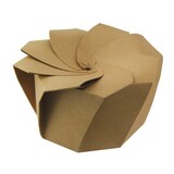 thumbnail of PACKNWOOD - 100u - Caja plegada de cartón kraft "Origami"  H80mm 650ml - 210GAMI750K