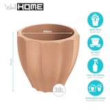 thumbnail of WellHome - Blumentopf aus Rotationsgeformtes Polyethylen 38L Ø60x54cm in farbe Terrakotta - Rona Round