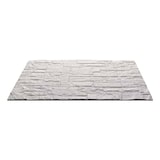 thumbnail of Panel decorativo efecto piedra ladrillo 3D, juego de 12 piezas, 8,6 m², revestimiento de pared de PU, 120 x 60 x 2,5, cuarcita blanca