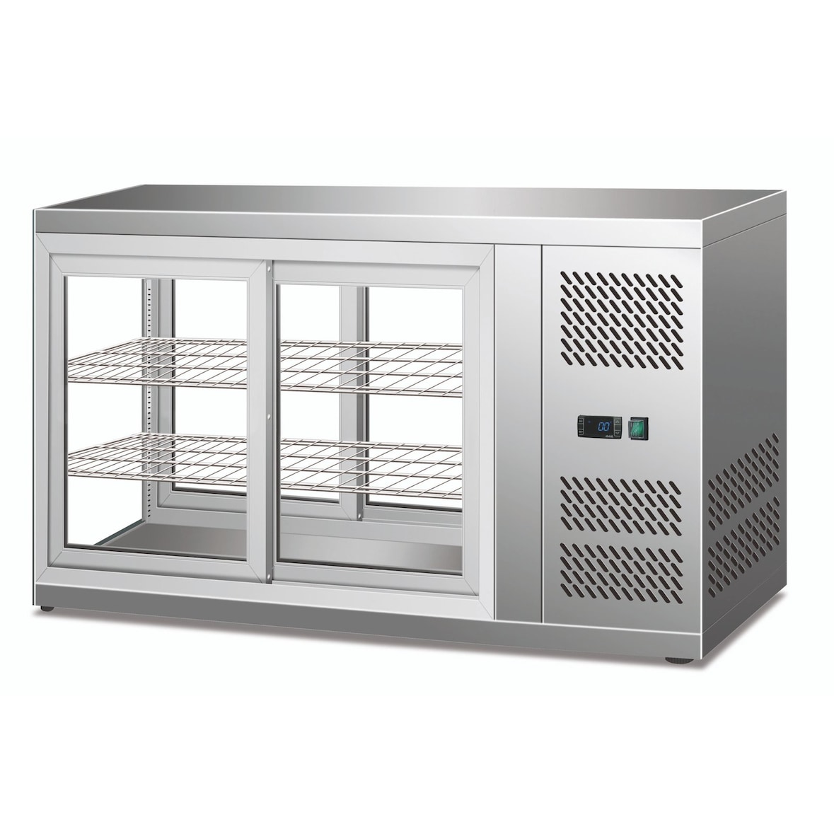 Vitrine réfrigérée de comptoir à portes en verre ventilé – CKC 100