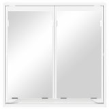thumbnail of Helloshop26 - Armoire miroir moderne murale salle de bain 60 x 20 x 60 cm rangement pratique style contemporain en bois blanc 02_0054581