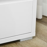 thumbnail of HOMCOM cómoda moderna con 4 cajones mueble cajonera de madera para dormitorio salón habitación 70x37x75 cm blanco y natural