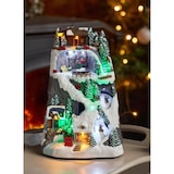 thumbnail of WellHome - Vila de Natal para decoração com luzes LED e movimento 19,6x17,7x30,1cm
