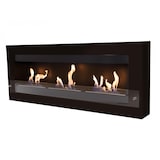 thumbnail of PURLINE Schwarzer Panorama-Bio-Wandkamin mit dreifacher Flamme MELIBEA B