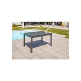 thumbnail of Table de jardin 10 places en aluminium anthracite et plateau verre - TOLEDE