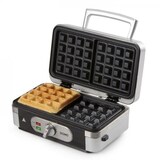 thumbnail of Machine a Gaufre - Gaufrier Electrique  multifonction   DO9136C - Inox - 1000W - 3 jeux de plaques usage non-intensif DOMO