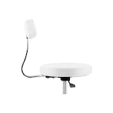 thumbnail of physa Rollhocker mit Lehne - 460 - 600 mm - 150 kg - Weiß