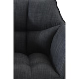 thumbnail of Banco de bar Damaso com revestimento em tecido cinza escuro/preto