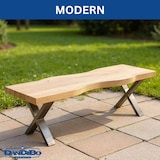 thumbnail of DanDiBo 2x Bankgestell Edelstahl 43 x 40 cm Bank Füße Bankbeine 96677 Bankkufen Couchtisch Tisch Beine Tischgestell