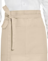 thumbnail of BRUSSELS - Short Recycled Bistro Apron with Pocket: One Size / Grey