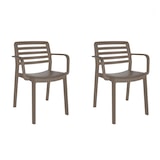 thumbnail of garbar WIND Set 2 Silla Con Brazos Interior, Exterior Gris Oscuro
