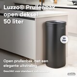 thumbnail of Luzzo® Open Square Prullenbak 50 liter - afvalbak-vuilnisbak -Zwart