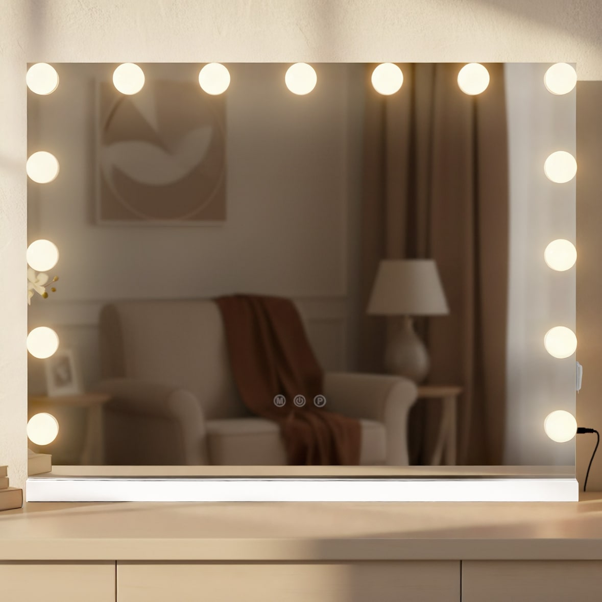 Miroir de courtoisie Marlene Blanc