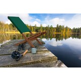 thumbnail of Klappstuhl Strandstuhl Anglerstuhl Gartenstuhl Stuhl zum Zusammenstecken grüner Bezug V-10-352
