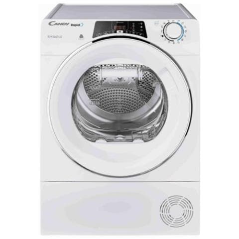 CANDY Asciugatrice ROE H10A2TCEX-S Rapido, 10 Kg Classe A++ con Pompa di Calore