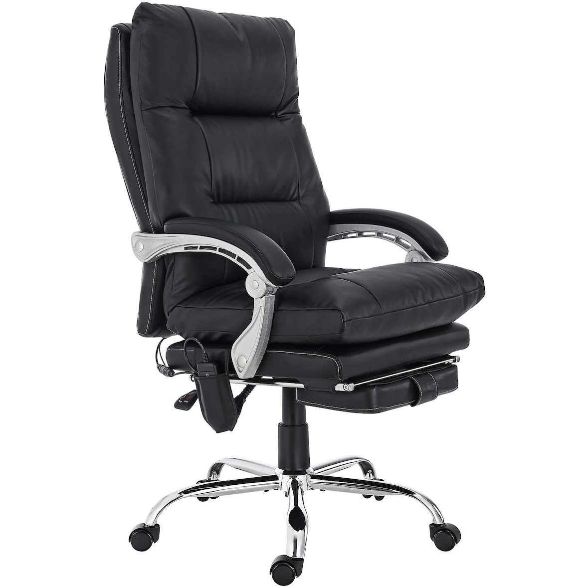 Silla de oficina Sirba con función de masaje Negro