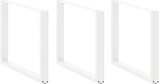 thumbnail of vidaXL Esstischbeine U-Form 3 Stk. Weiß 100x(72-73) cm Stahl