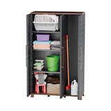 thumbnail of Armadio portascope Antracite 3 ante 3 ripiani regolabili 102 x 37 x 169 cm - Garage Cantina Lavanderia Art Plast