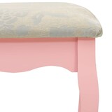 thumbnail of vidaXL Schminktisch-Set mit Hocker Rosa 75x69x140 cm Paulownia-Holz