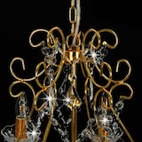 thumbnail of vidaXL Kronleuchter mit Kristallperlen Golden Rund 6×E14