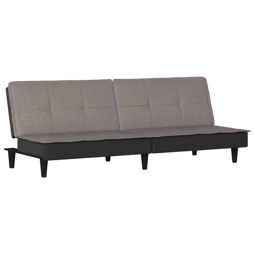 Helloshop26 - Schlafsofa aus taupefarbenem Stoff 02_0019836
