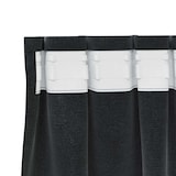 thumbnail of vidaXL Verdunkelungsvorhänge 2 pcs Schwarz 140 x 260 cm Samt