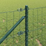thumbnail of vidaXL Zaun mit Pfosten Grün 0,6 x 25 m Stahl und PVC