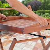 thumbnail of CASARIA® Servierwagen Beistelltisch Garten mit Rollen Holz