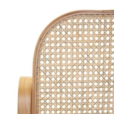 thumbnail of Mecedora M41, sillón columpio Sillón TV, madera maciza de ratán, certificado MVG ~ aspecto roble