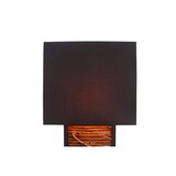 thumbnail of SalesFever Stehleuchte 163 cm | Schirm Stoff | Gestell Heveaholz & Treibholz & Metall | B 35 x T 20 x H 163 cm | schwarz – natur