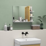 thumbnail of HOMCOM Specchio Bagno Moderno in Legno 4 Ripiani 45x15x58.5cm Bianco