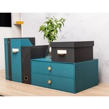 thumbnail of Exacompta 30603E Schubladenbox, 2 Schubladen, 17x35,5x27 cm für DIN A4 Maxi, Office by me - Blaugrün