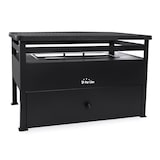 thumbnail of Churrasqueira a etanol 1,5L em aço vermelho e chapa de ferro retangular