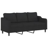 thumbnail of vidaXL 3-Sitzer-Sofa Schwarz 180 cm Stoff