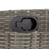 thumbnail of vidaXL Tuinstoelen 2 st verstelbaar met voetensteun poly rattan grijs