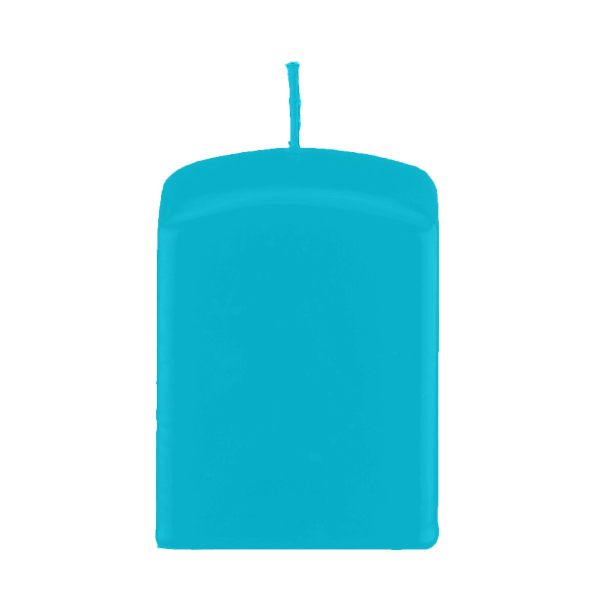 Quader Kerzen, Block Kerzen, quadratische Kerzen Ocean Blau 6 x Ø 6/6 cm, 4 Stück
