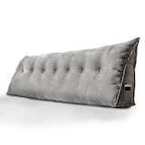 thumbnail of Björn&Schiller Rückenkissen grau 200 cm - Lesekissen für Bett und Sofa Rückenpolster für die Wand groß mit waschbarem Bezug