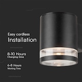 thumbnail of V-TAC VT-1145   Solar Wandlamp - IP54 - Zwarte behuizing - 70 Lumen - 3000K