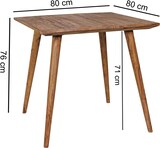 thumbnail of FineBuy Esstisch Holz Massiv Esszimmertisch Sheesham Küchentisch Klein Rustikal