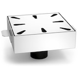 thumbnail of Sumidouro sifónico em aço inoxidável com saída vertical 250x250 mm.