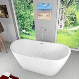 thumbnail of freistehende Badewanne Wanne F23 180cm Whirlpool Luft & Wasser mit Armatur AF04