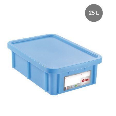 Bac HACCP rectangulaire avec couvercle  25 L