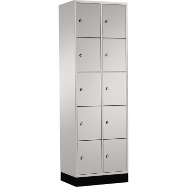 C+P Schließf.schrank 8570201S10009 10Fächer 1950x620x500mm lgr/lgr
